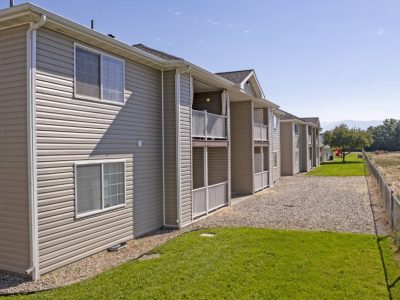 Ground Four Plex South Side View